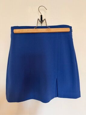 BCBGeneration Cobalt Blue Mini Skirt with Front Slit